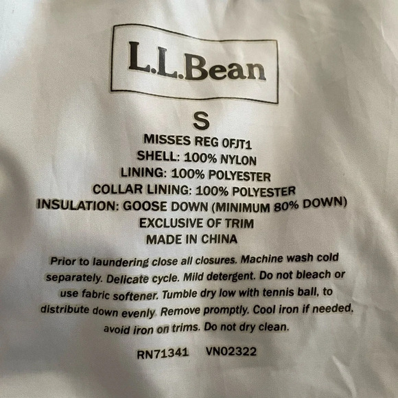 L.L. Bean 80% Goose Down Puffer Vest Pink Women Small - Picture 2 of 8